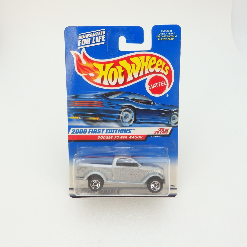 Hot Wheels 2000 First Editions Dodge Power Wagon Silver #25 24393 New NIP
